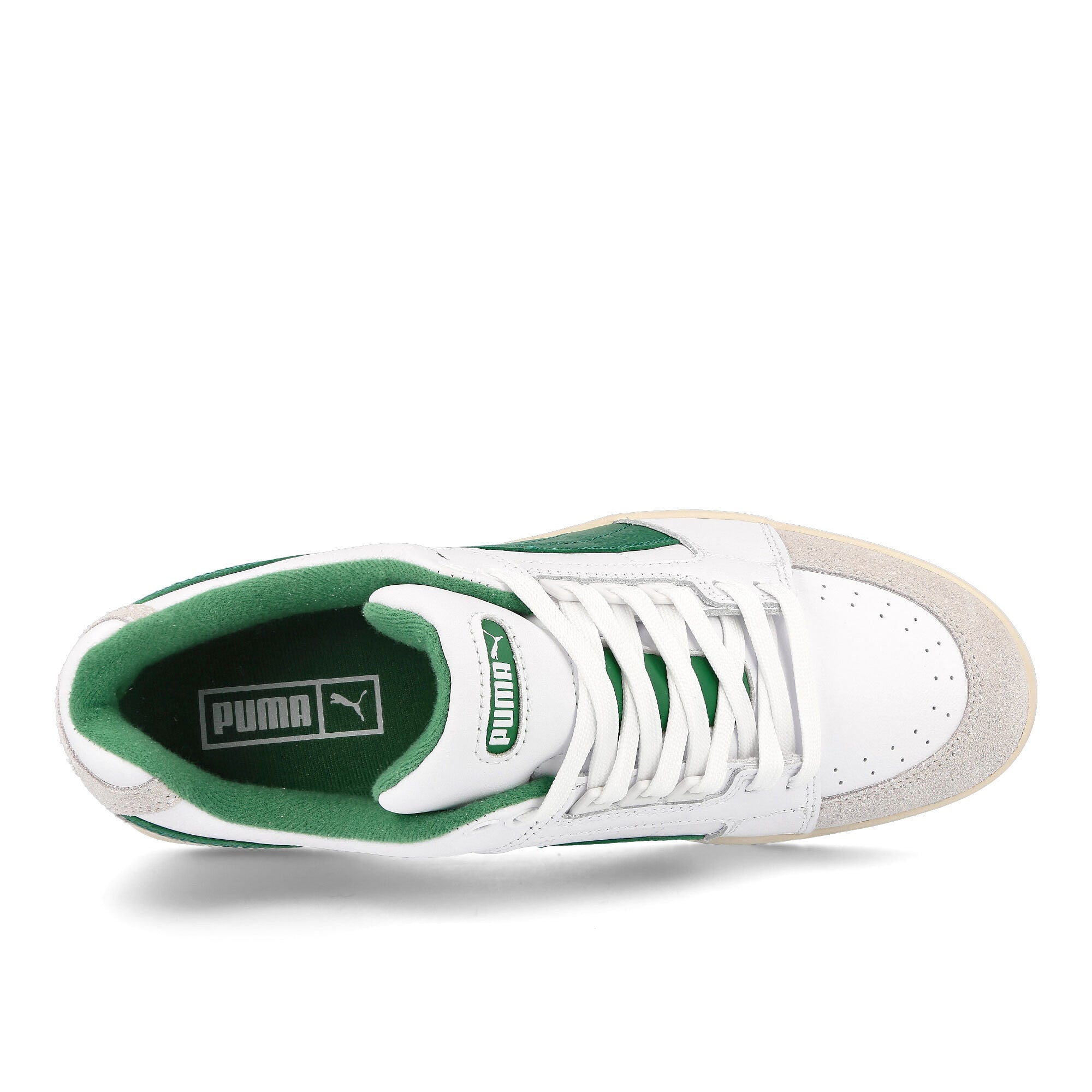 Puma slipstream lo retro Puma White - Amazon Green Sneakers  Detailfoto | Overkill