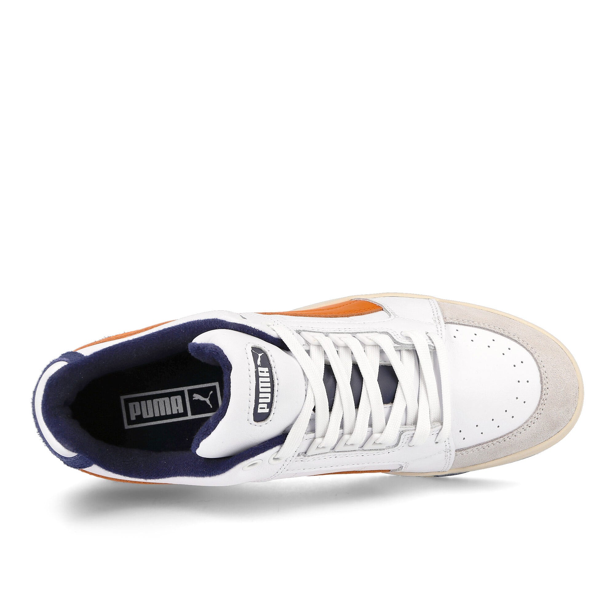 Puma slipstream lo retro Puma White - Vibrant Orange Sneakers  Detailfoto | Overkill