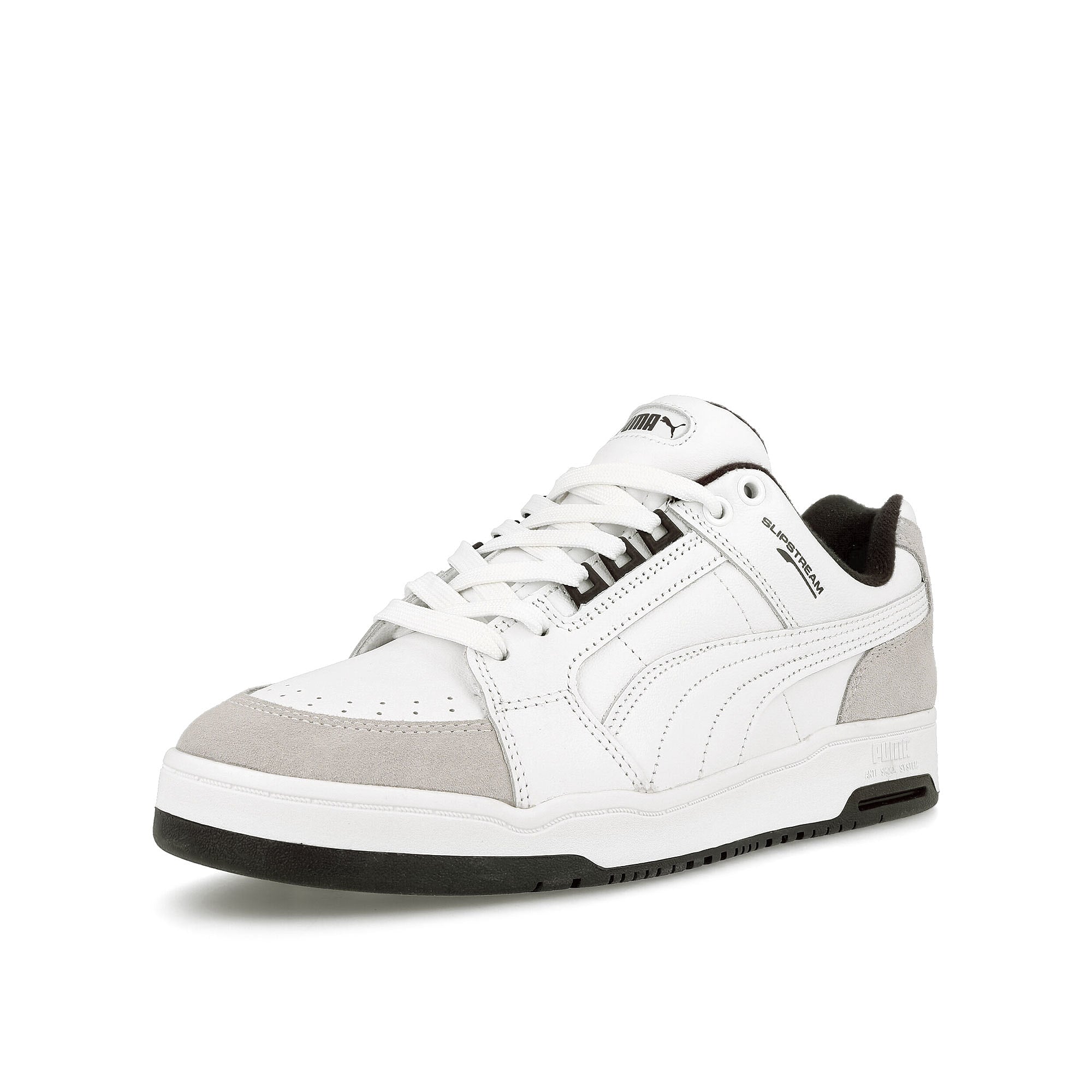 Puma Slipstream Lo Retro Puma White - Vaporous Grey Sneakers  Close Up | Overkill
