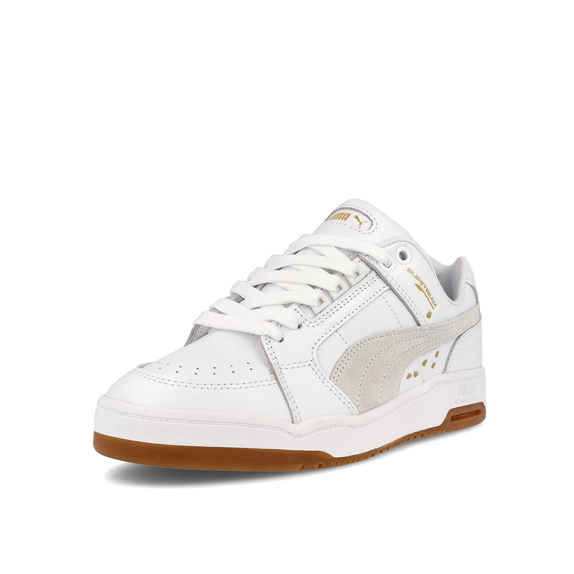 Puma slipstream lo beauty Puma White - Gum Sneakers  Close Up | Overkill
