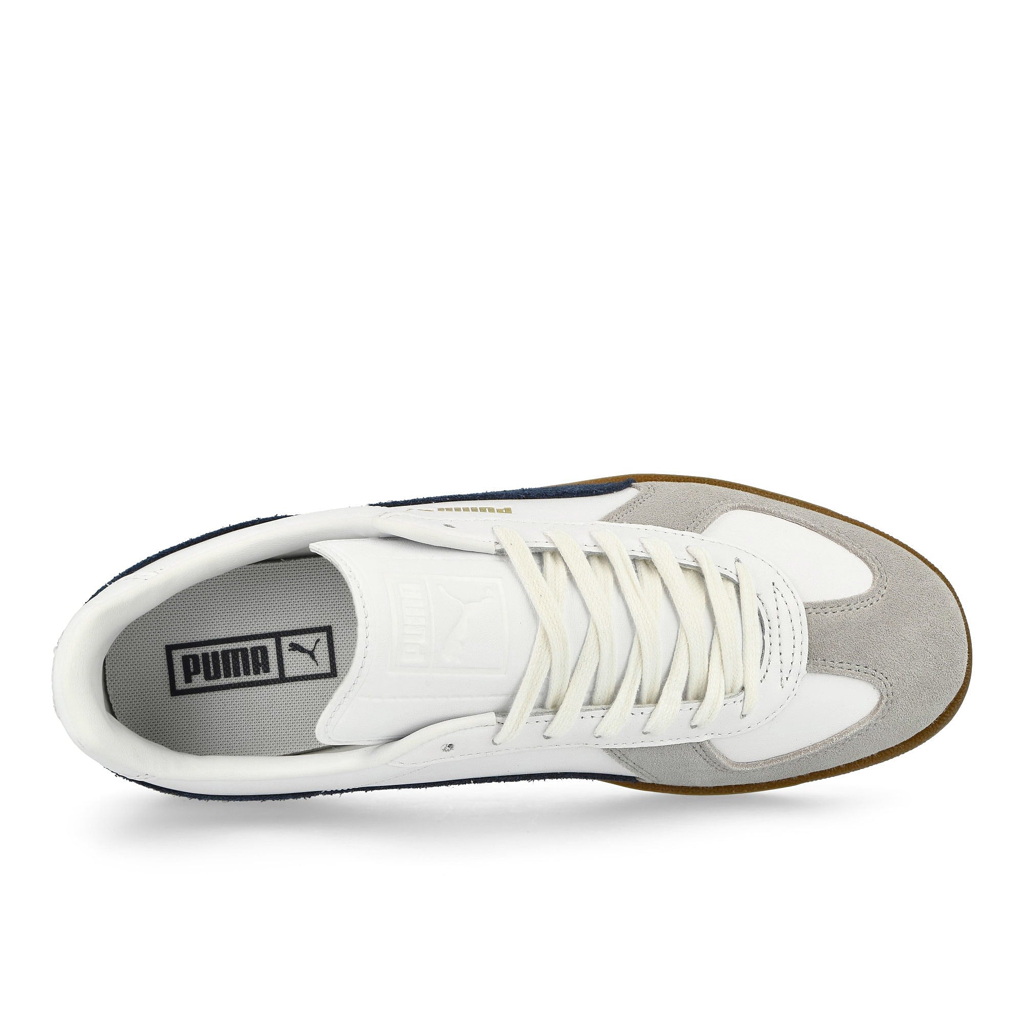 Puma Army Trainer Puma White - Club Navy - Gum Low Top Sneakers  Detailfoto | Overkill