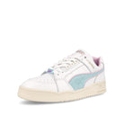 Puma Slipstream Lo Puma White - Crystal Blue Low Top Sneakers  Close Up | Overkill