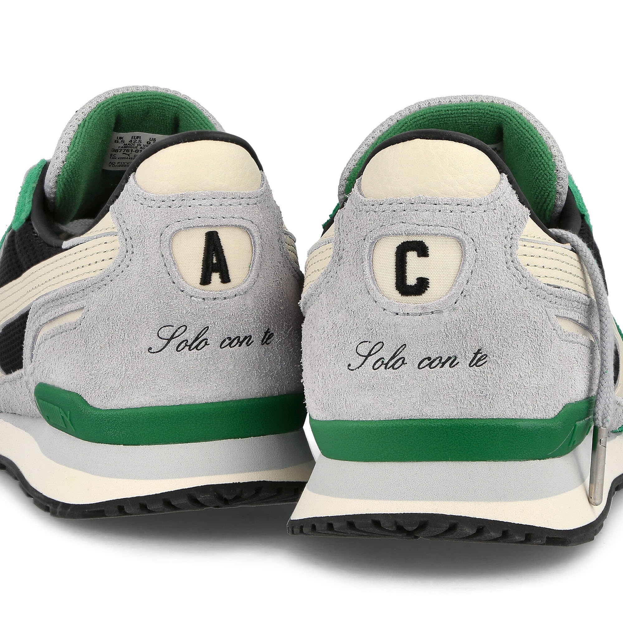 Puma A.C. Milan x Puma RX 737 Amazon Green - Pristine Low Top Sneakers  Detailfoto | Overkill