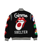 Market Rolling Stones x Market World Flag Varsity Jacket Black Bomber & Varsity Jackets Close-up | Overkill
