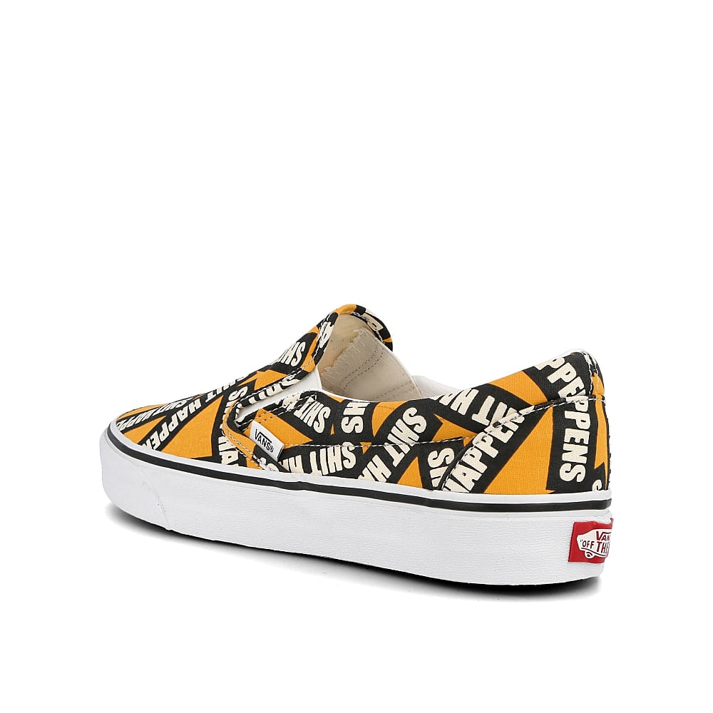 Vans classic slip-on shit happens White-Yellow Sneakers  Material | Overkill