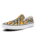 Vans classic slip-on shit happens White-Yellow Sneakers  Close Up | Overkill