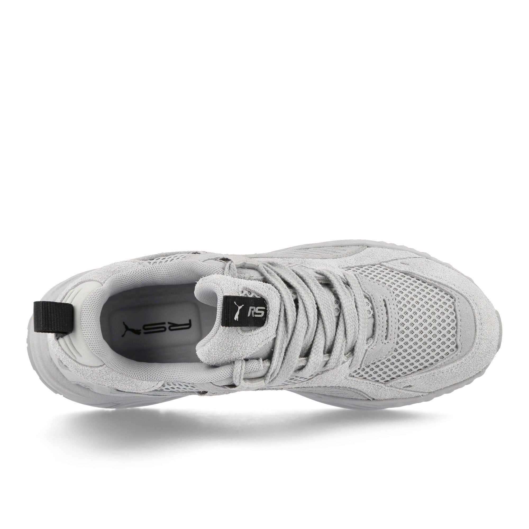 Puma RS-Trck Horizon Platinum Gray - Puma Black Low Top Sneakers  Detailfoto | Overkill