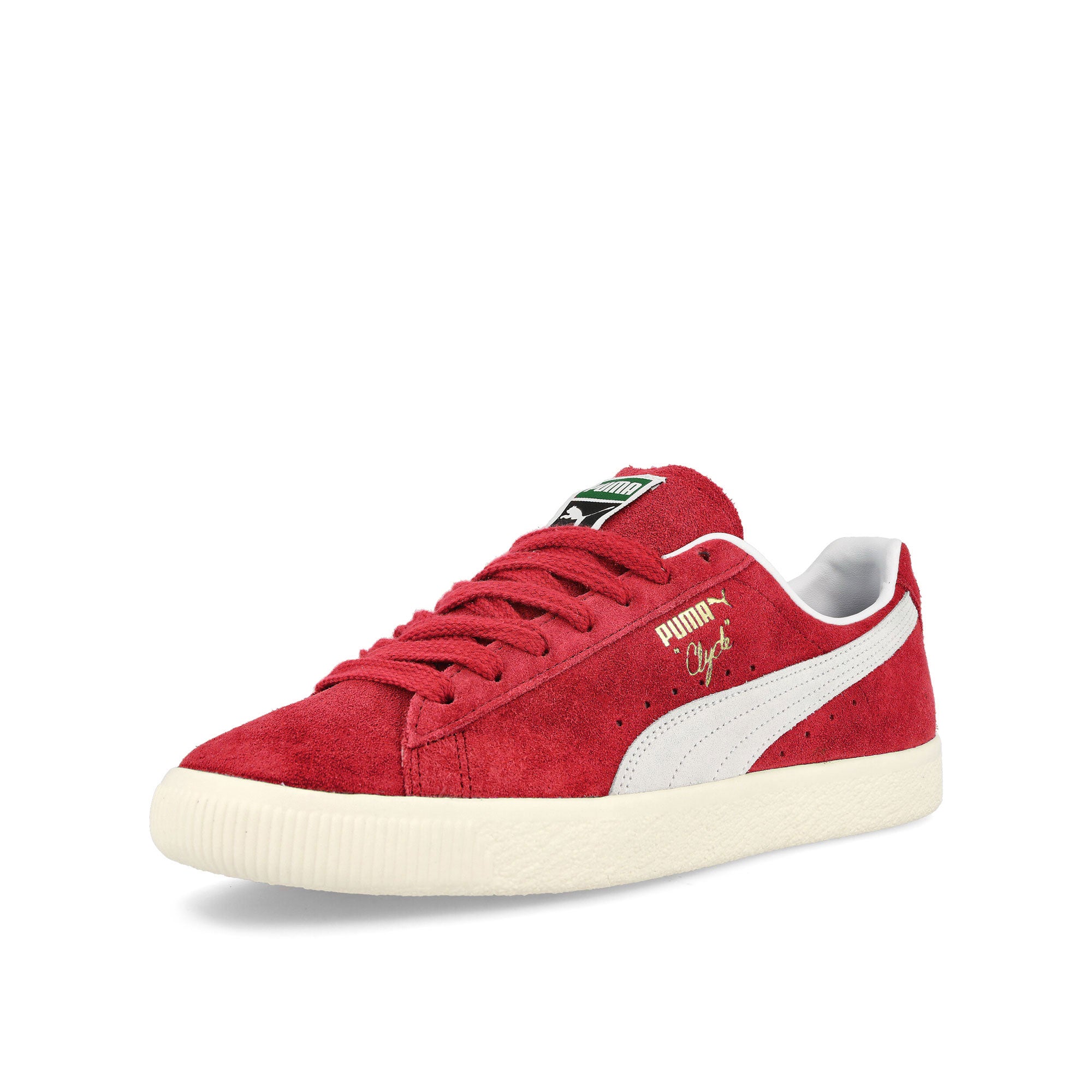Puma Clyde OG For Atime Red - Puma White - Pristine Low Top Sneakers  Close Up | Overkill