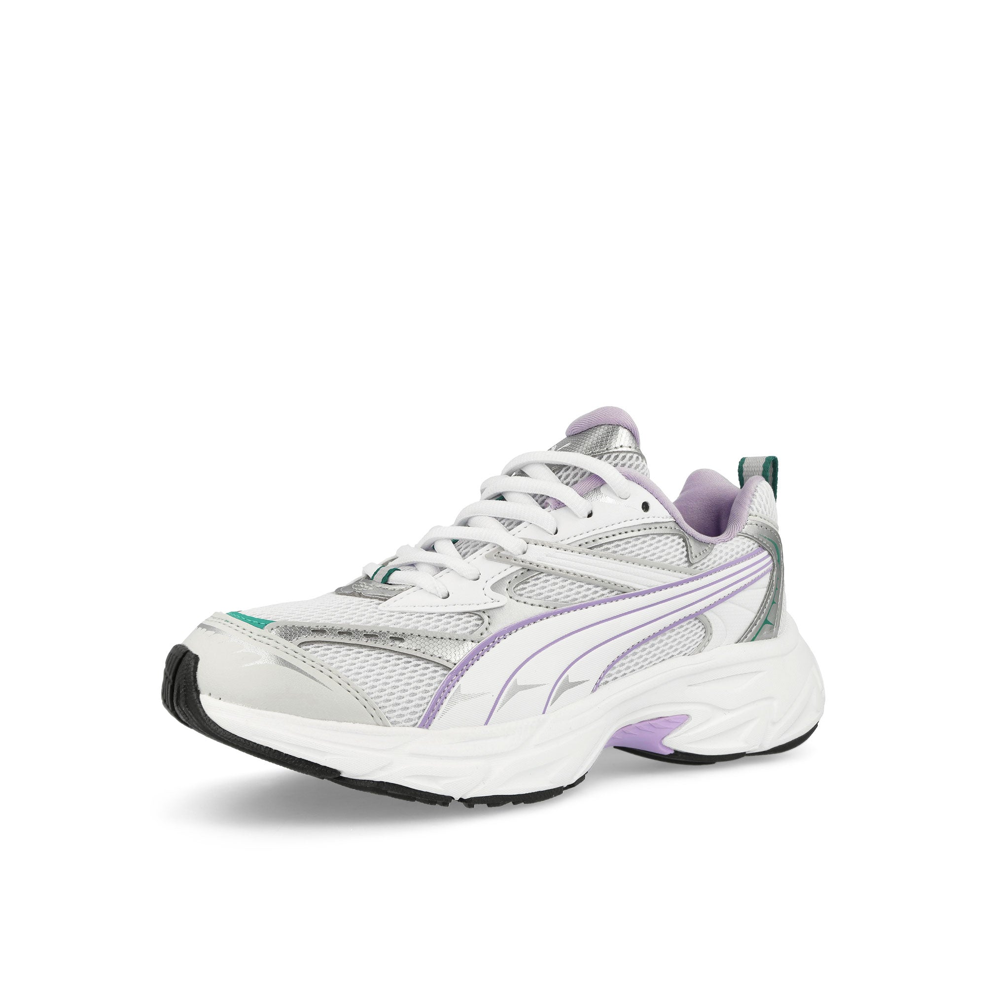 Puma Morphic Puma White - Vivid Violet Low Top Sneakers  Close Up | Overkill