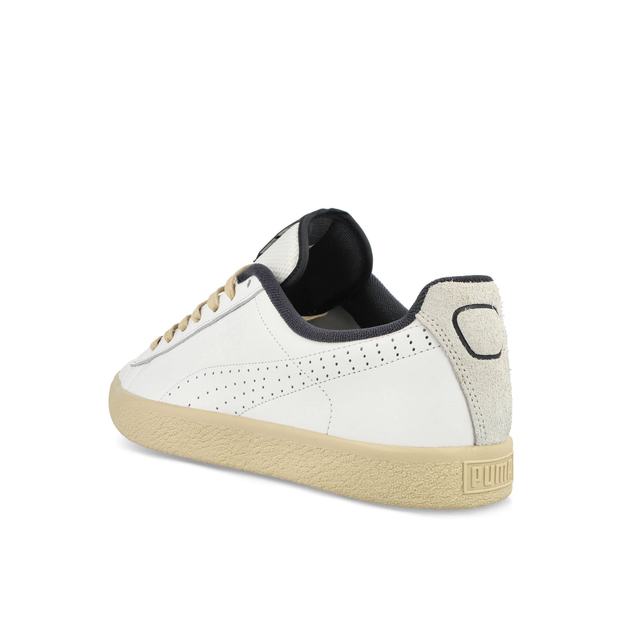 Puma Clyde Service Line Puma White Low Top Sneakers  Material | Overkill