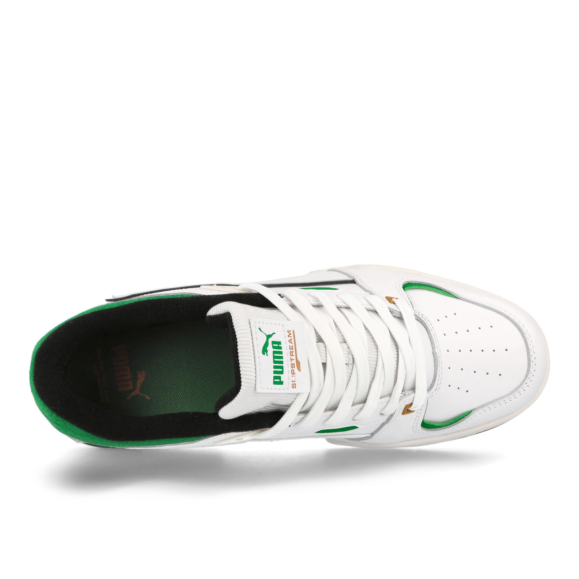 Puma Slipstream Bball Puma White - Archive Green Low Top Sneakers  Detailfoto | Overkill