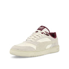 Puma Doublecourt PRM Warm White - Dark Jasper Low Top Sneakers  Close Up | Overkill