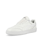 Puma Doublecourt Puma White - Cool Light Grey Low Top Sneakers  Close Up | Overkill