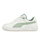 Puma Doublecourt Puma White - Green Fog Low Top Sneakers 393284 06 | Overkill