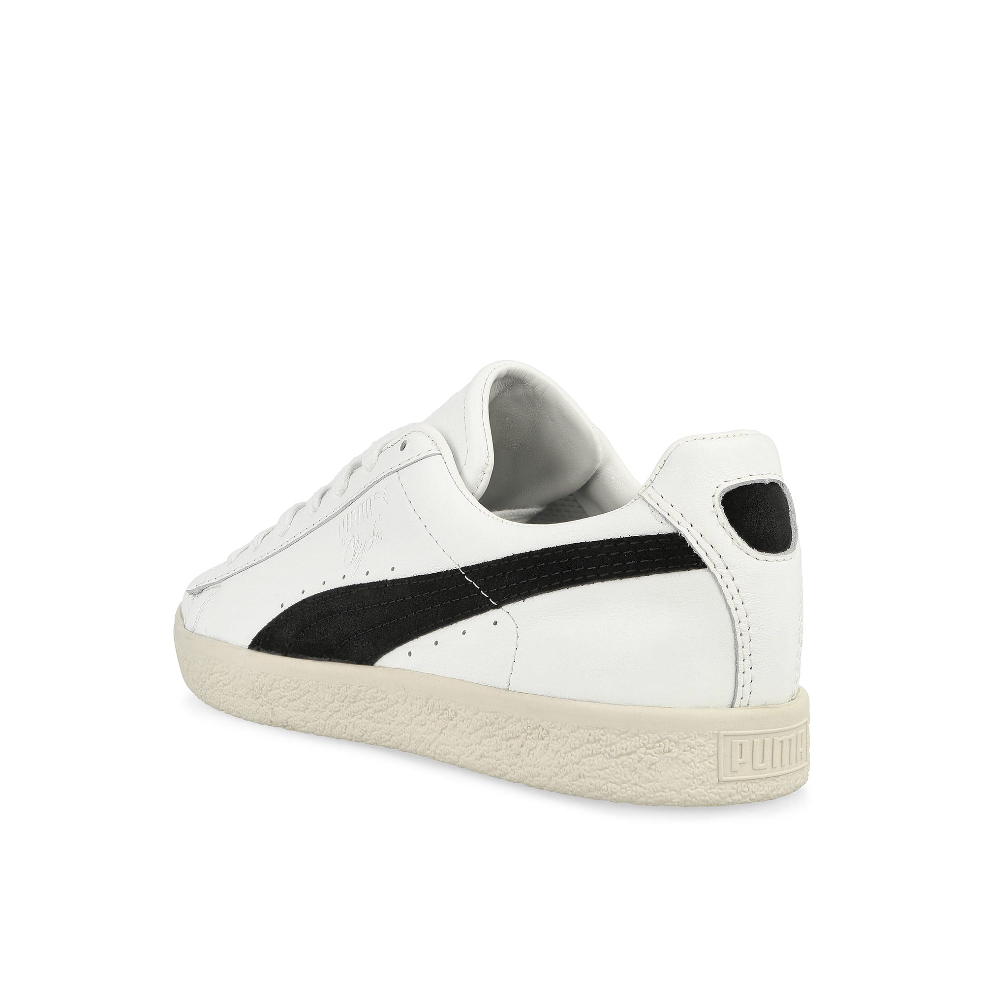 Puma Clyde MIG Puma White - Puma Black Low Top Sneakers  Material | Overkill
