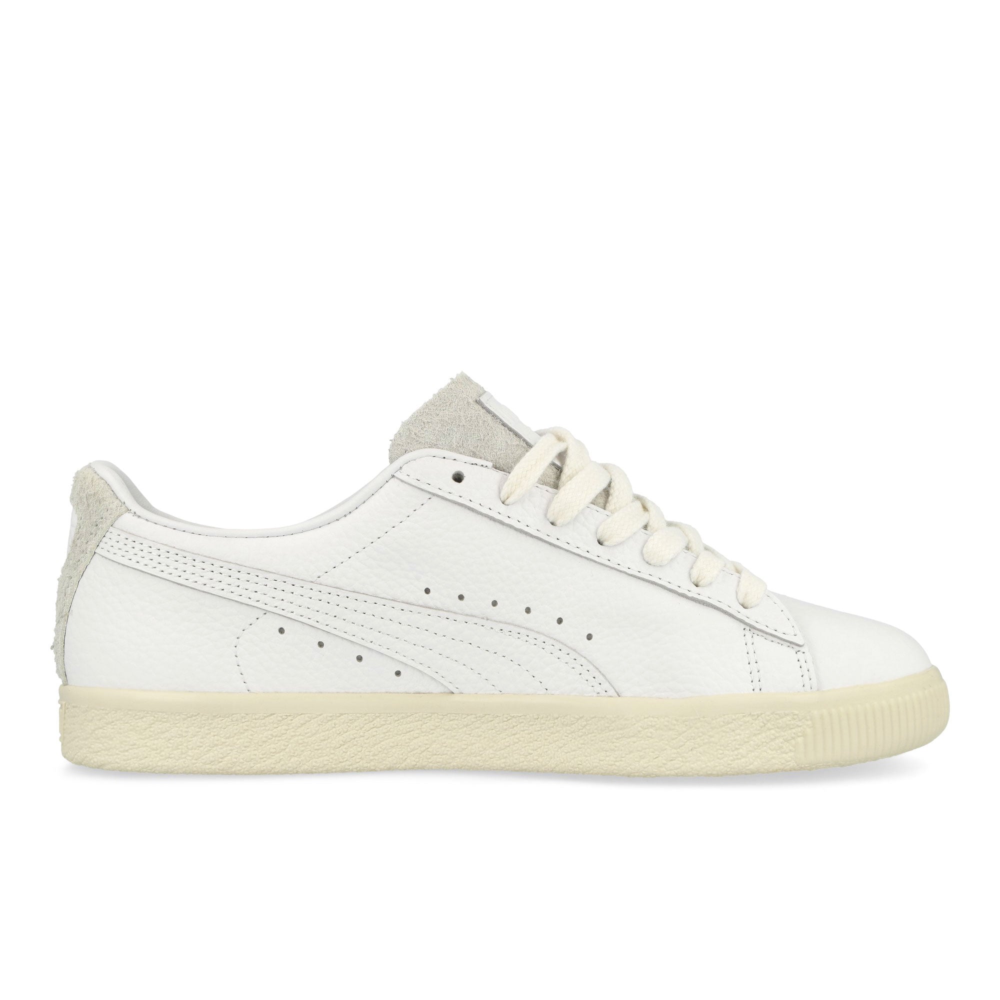 Puma Clyde Premium Puma White - Frosted Ivory Low Top Sneakers  Silhouette | Overkill