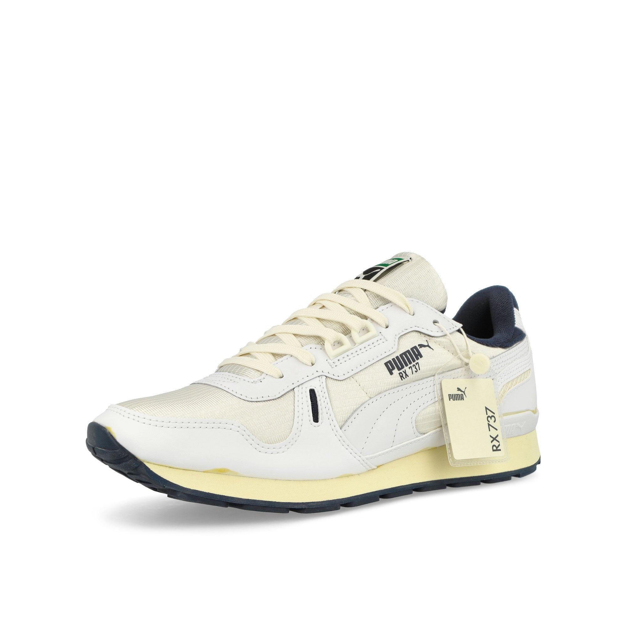 Puma RX 737 Frosted Ivory - Light Straw Low Top Sneakers  Close Up | Overkill