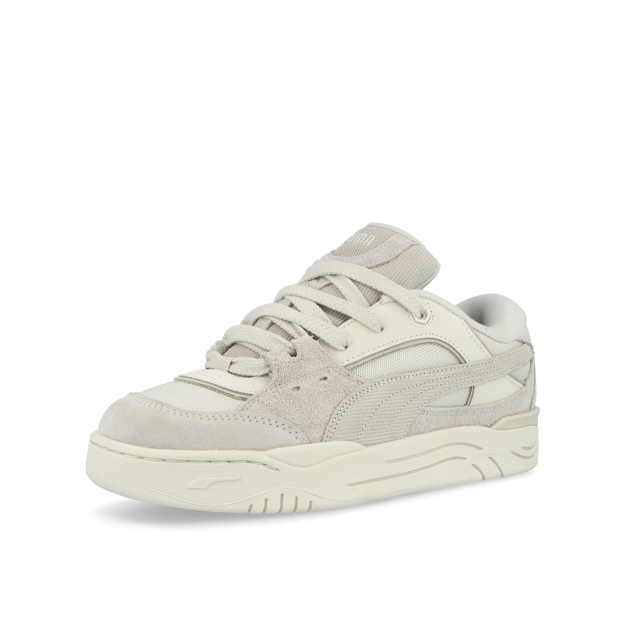 Puma -180 Corduroy Warm White - Warm White Low Top Sneakers  Close Up | Overkill