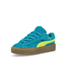 Puma Fenty x Puma Creeper Phatty Speed Blue - Lime Pow - Gum Sneakers  Close Up | Overkill