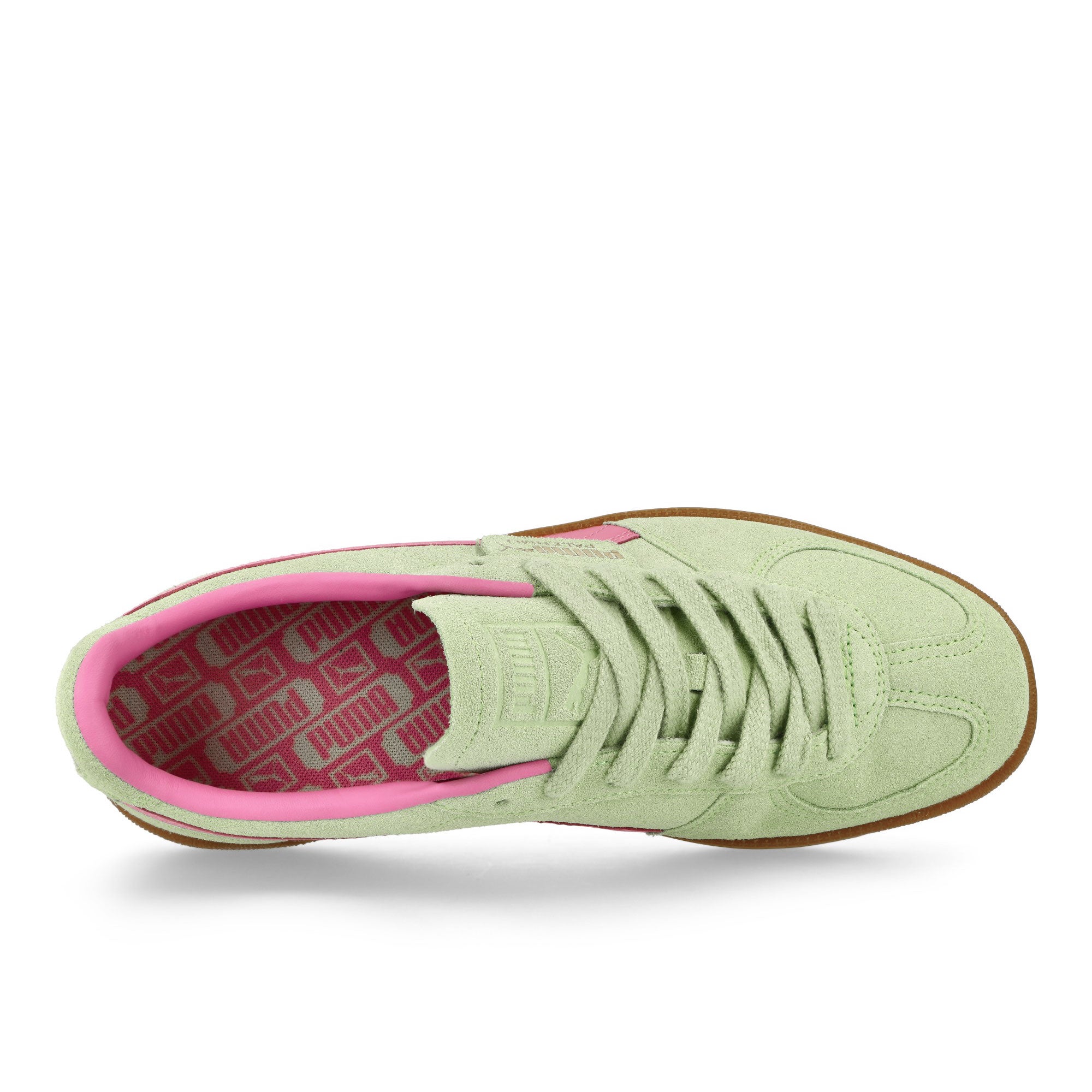 Puma Palermo Fresh Mint - Fast Pink Low Top Sneakers  Detailfoto | Overkill