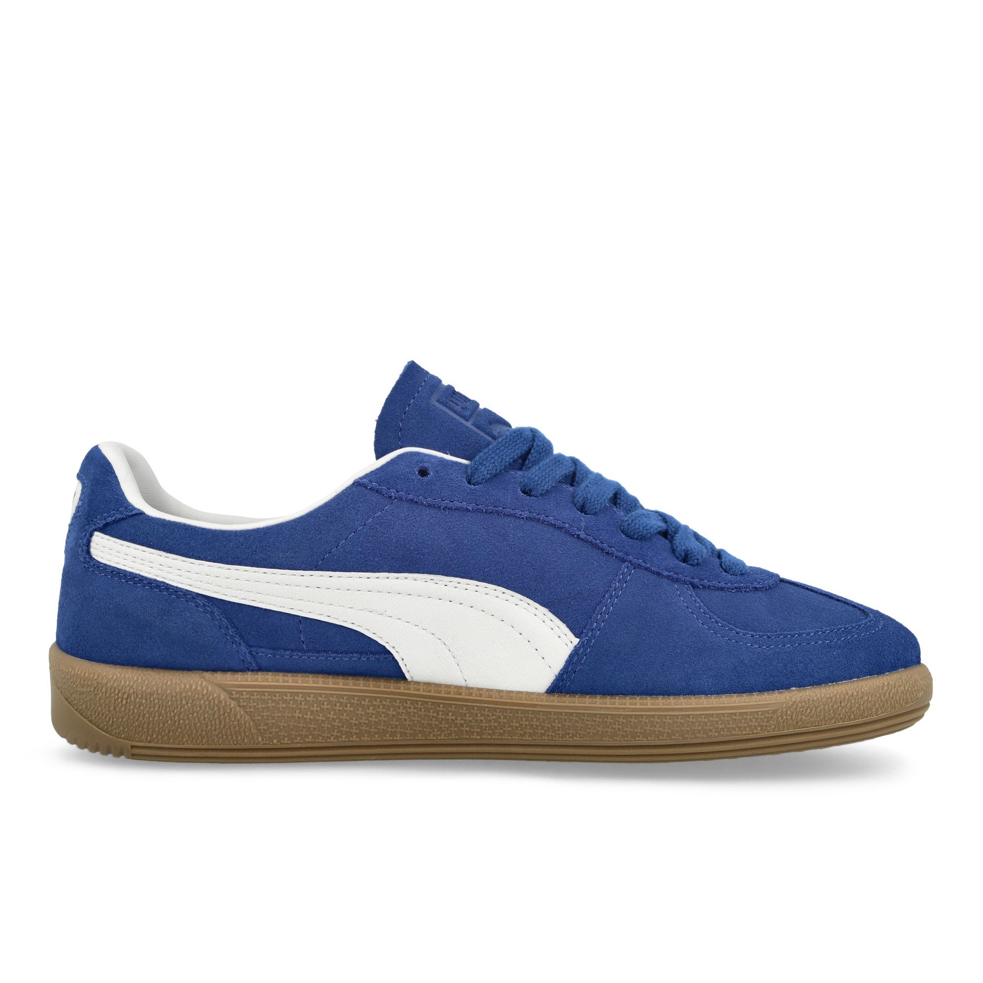 Puma Palermo Cobalt Glaze - Puma White Low Top Sneakers  Silhouette | Overkill