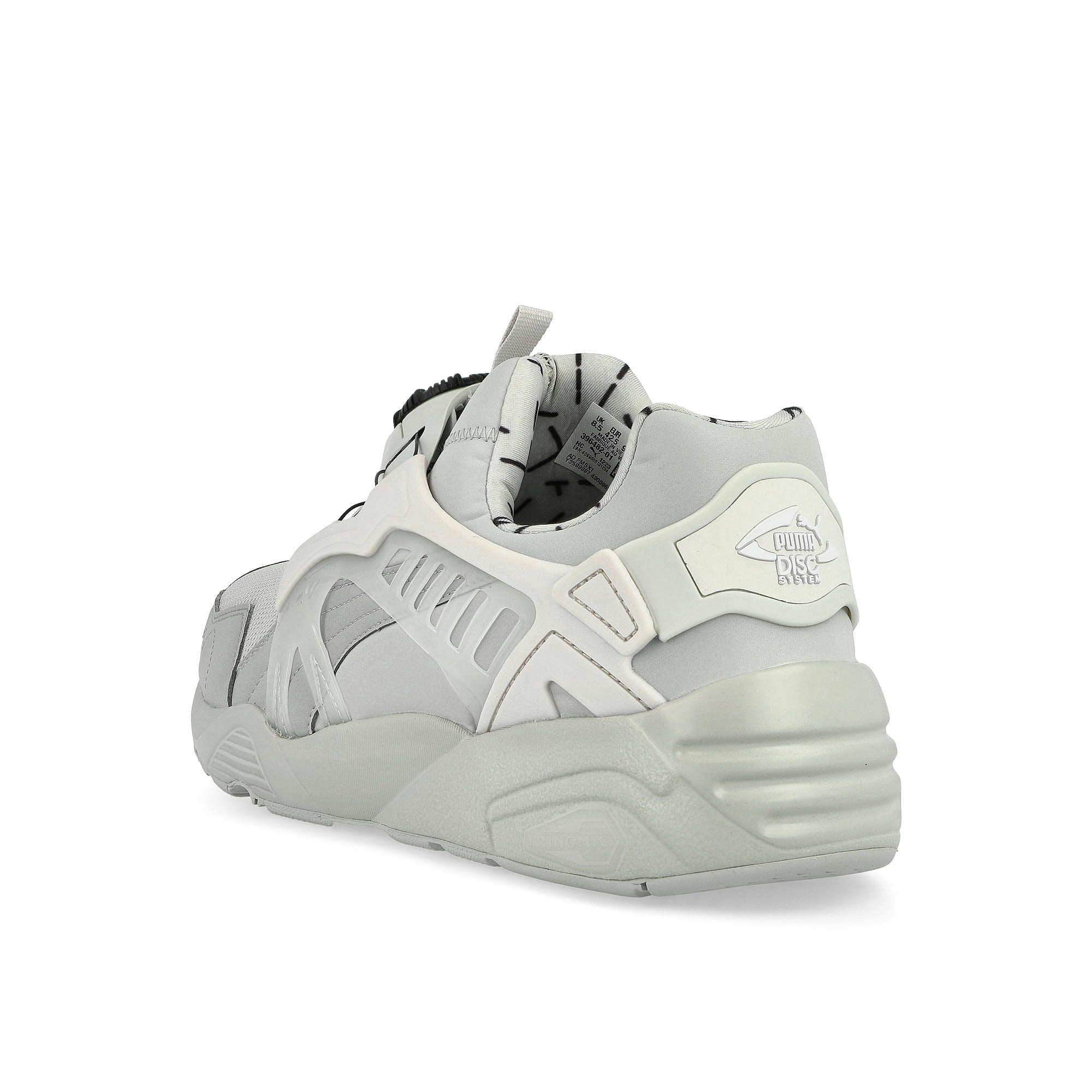 Puma Disc Blaze Reflective Feather Gray - Cool Light Gray Low Top Sneakers  Close Up | Overkill