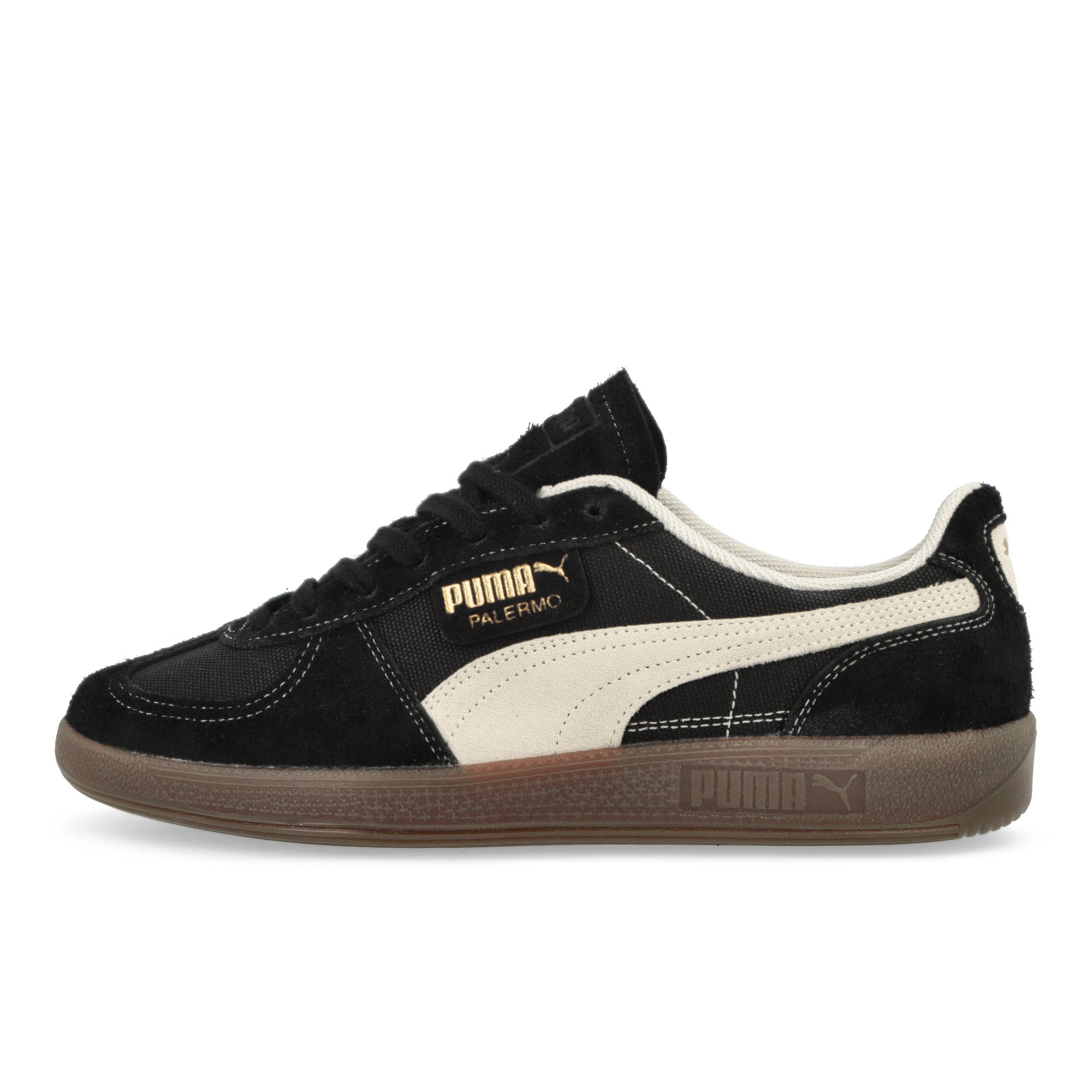Puma Palermo Vintage Puma Black - Frosted Ivory -Gum Low Top Sneakers 396841 04 | Overkill