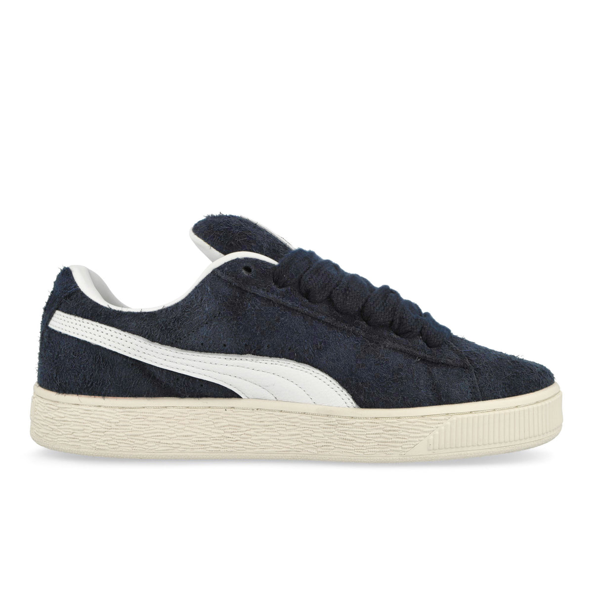 Puma Suede XL Hairy Club Navy - Frosted Ivory Low Top Sneakers  Silhouette | Overkill
