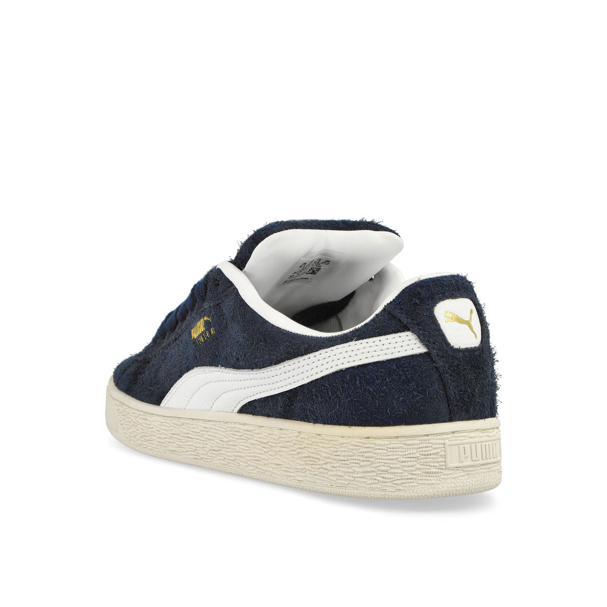 Puma Suede XL Hairy Club Navy - Frosted Ivory Low Top Sneakers  Material | Overkill