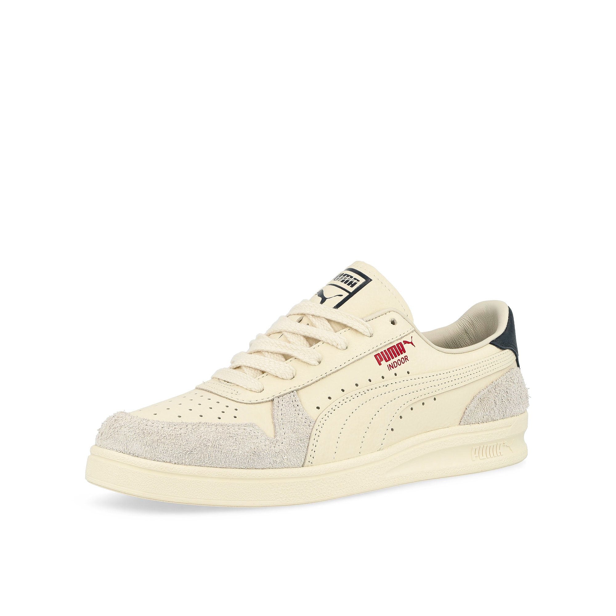 Puma Indoor Frosted Ivory-Vapor Gray Low Top Sneakers  Close Up | Overkill