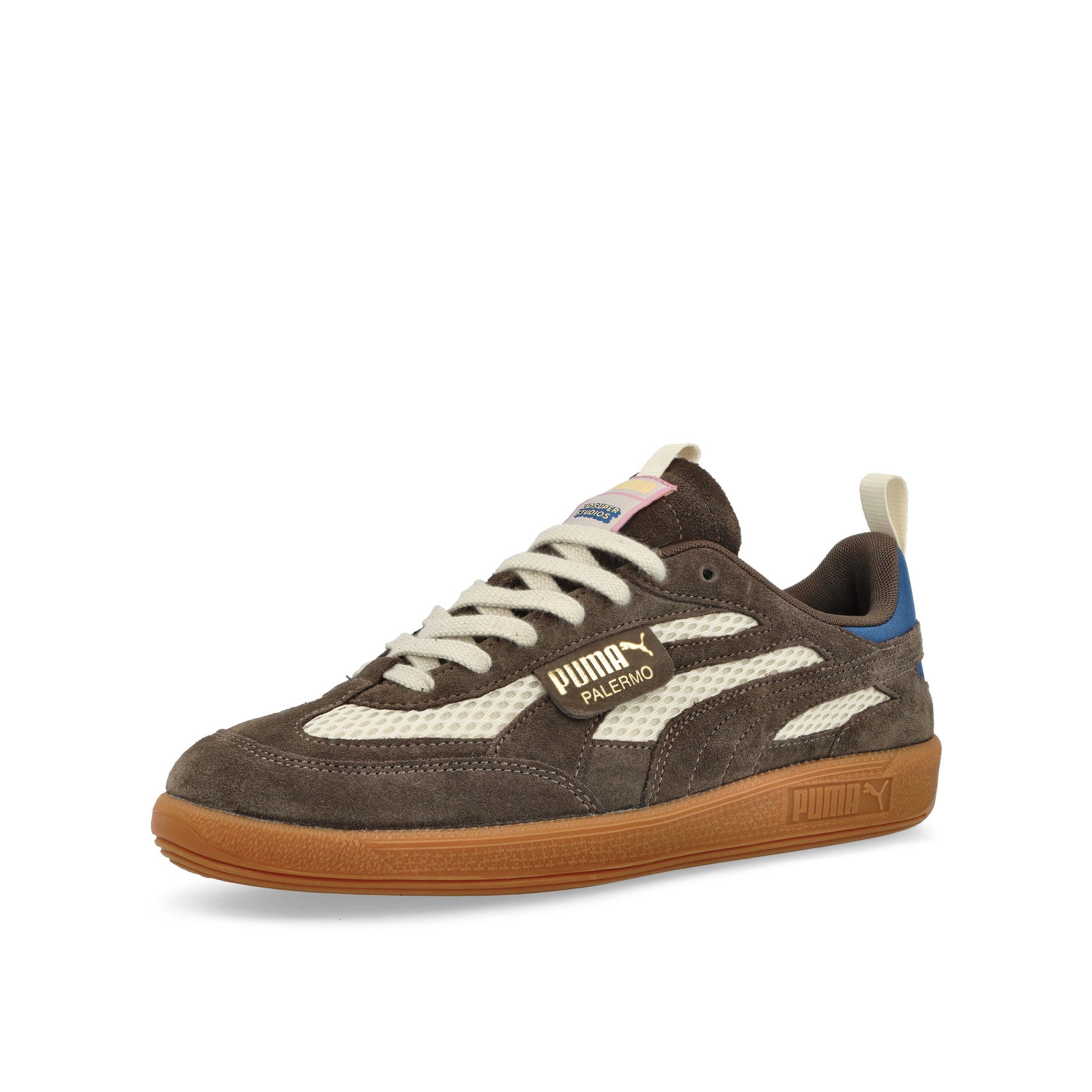 Puma Palermo Brown Low Top Sneakers  Close Up | Overkill