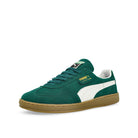 Puma Super Team SD Cold Green-PUMA White Low Top Sneakers  Close Up | Overkill