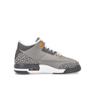 Jordan Air Jordan 3 Retro GS Silver / Sport Red - Light Graphite - Orange Peel   Material | Overkill
