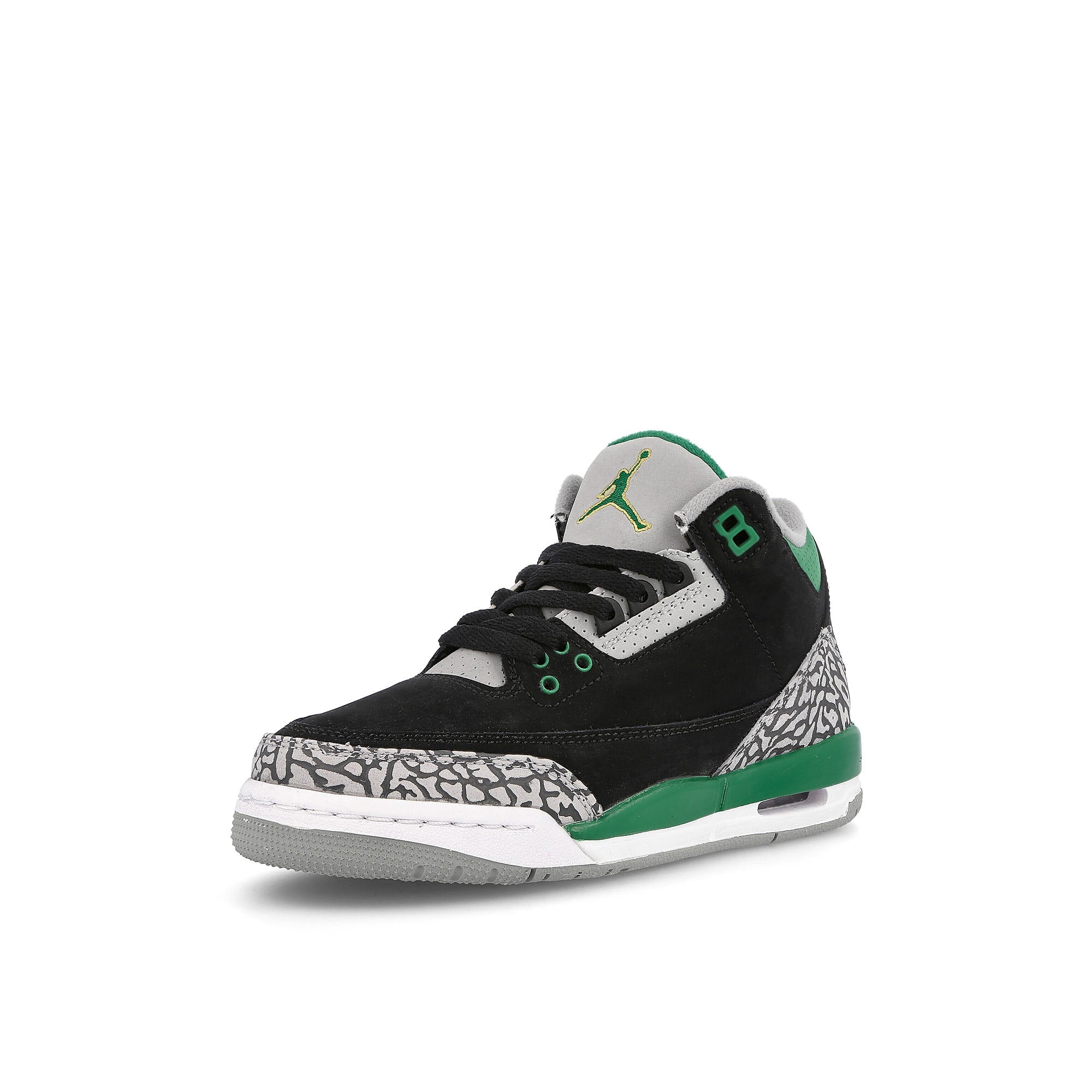 Jordan Air Jordan 3 Retro GS Black / Pine Green - Silver - White  Detailfoto | Overkill