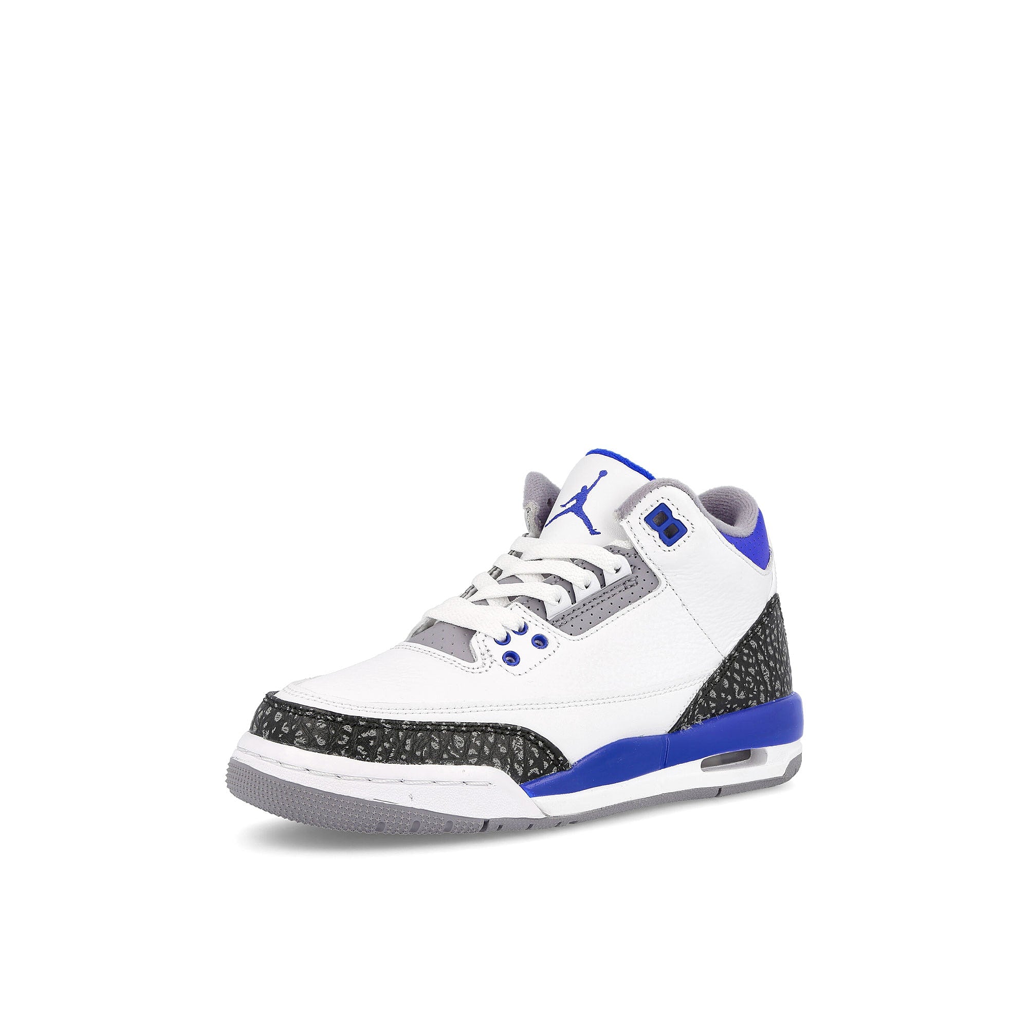Jordan Air Jordan 3 Retro GS White / Racer Blue - Black - Cement Grey  Detailfoto | Overkill