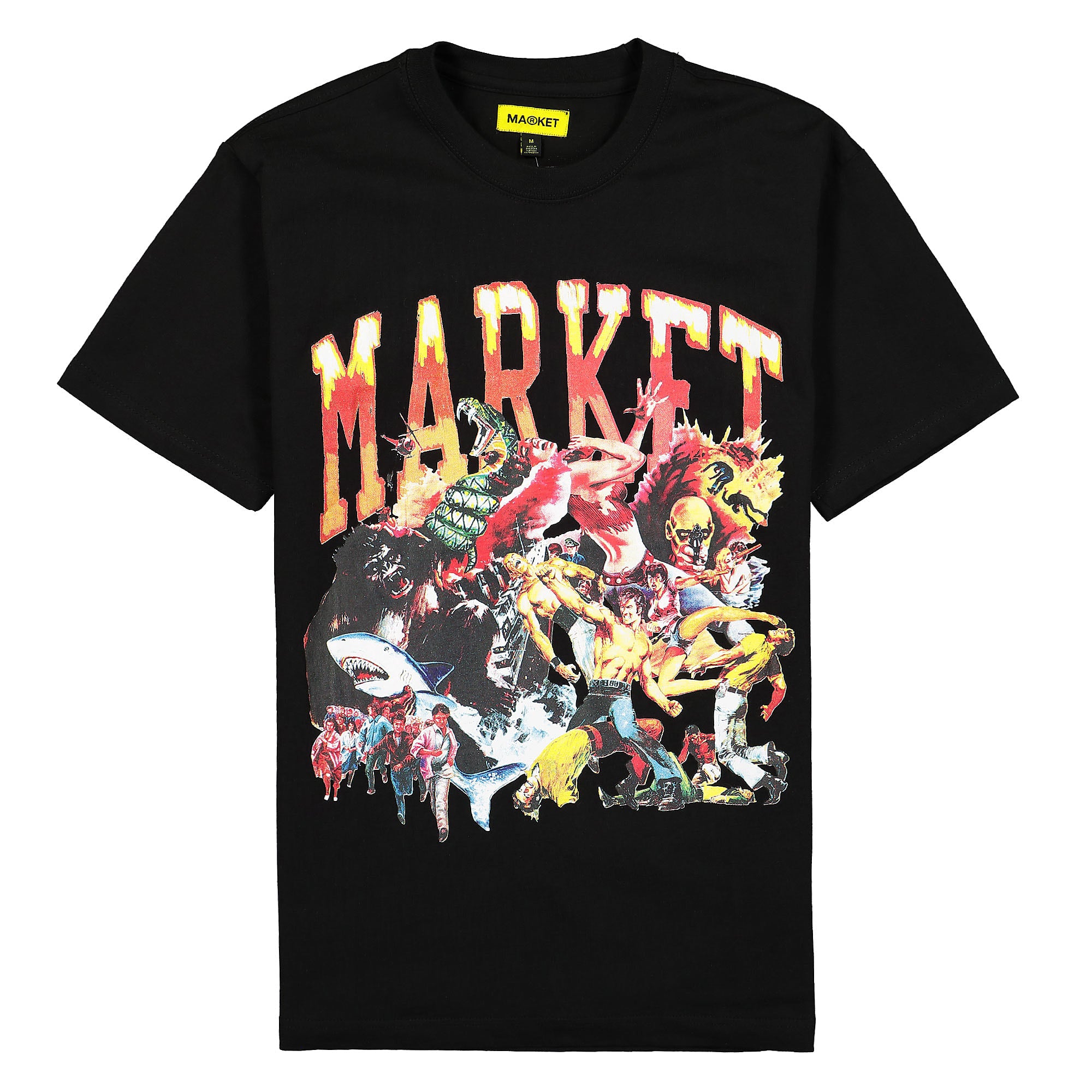 Market Arc Animal Mosh Pit T-Shirt Black T-Shirts 399000614 / 0001 | Overkill