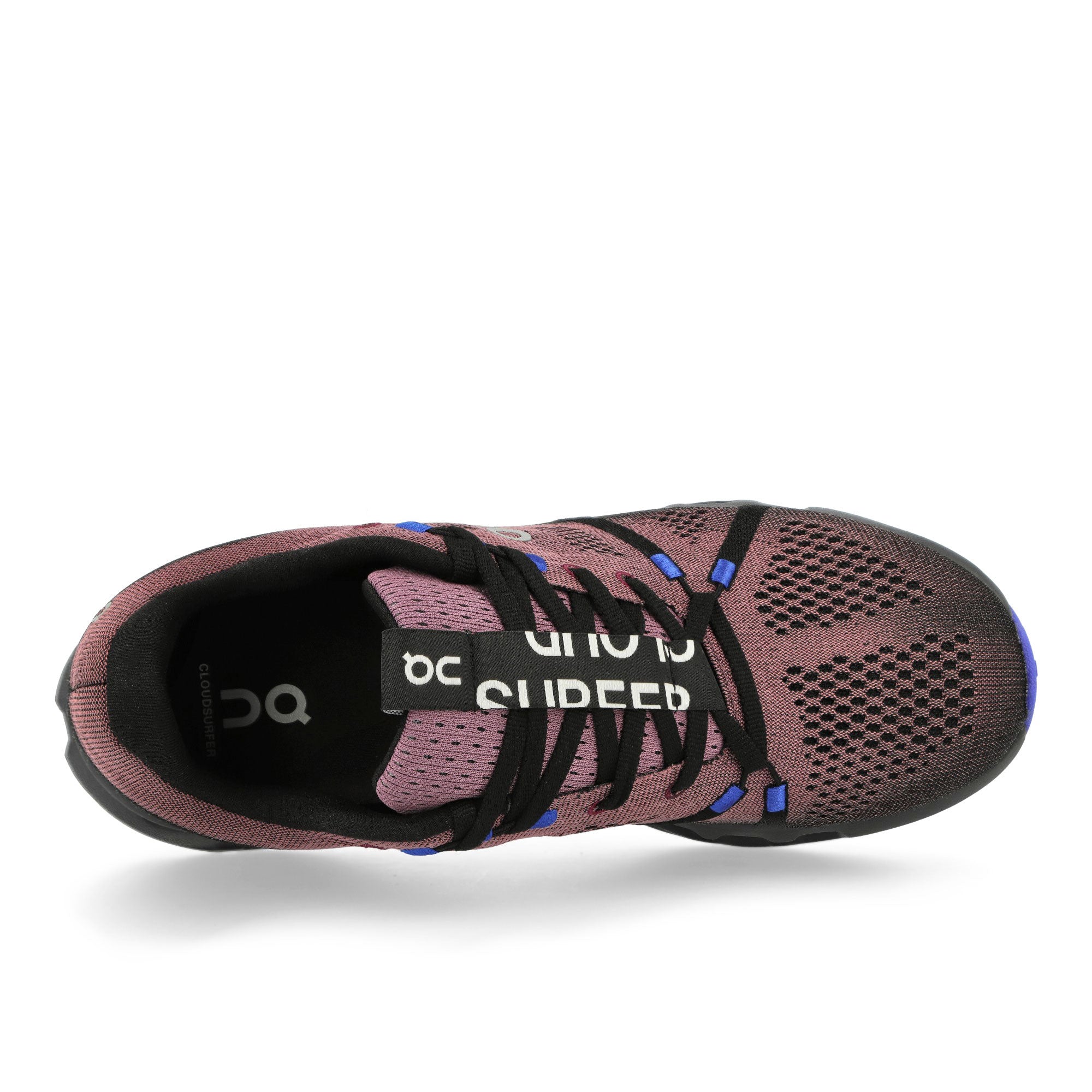 On Cloudsurfer Black / Cobalt Low Top Sneakers  Detail View 1 | Overkill