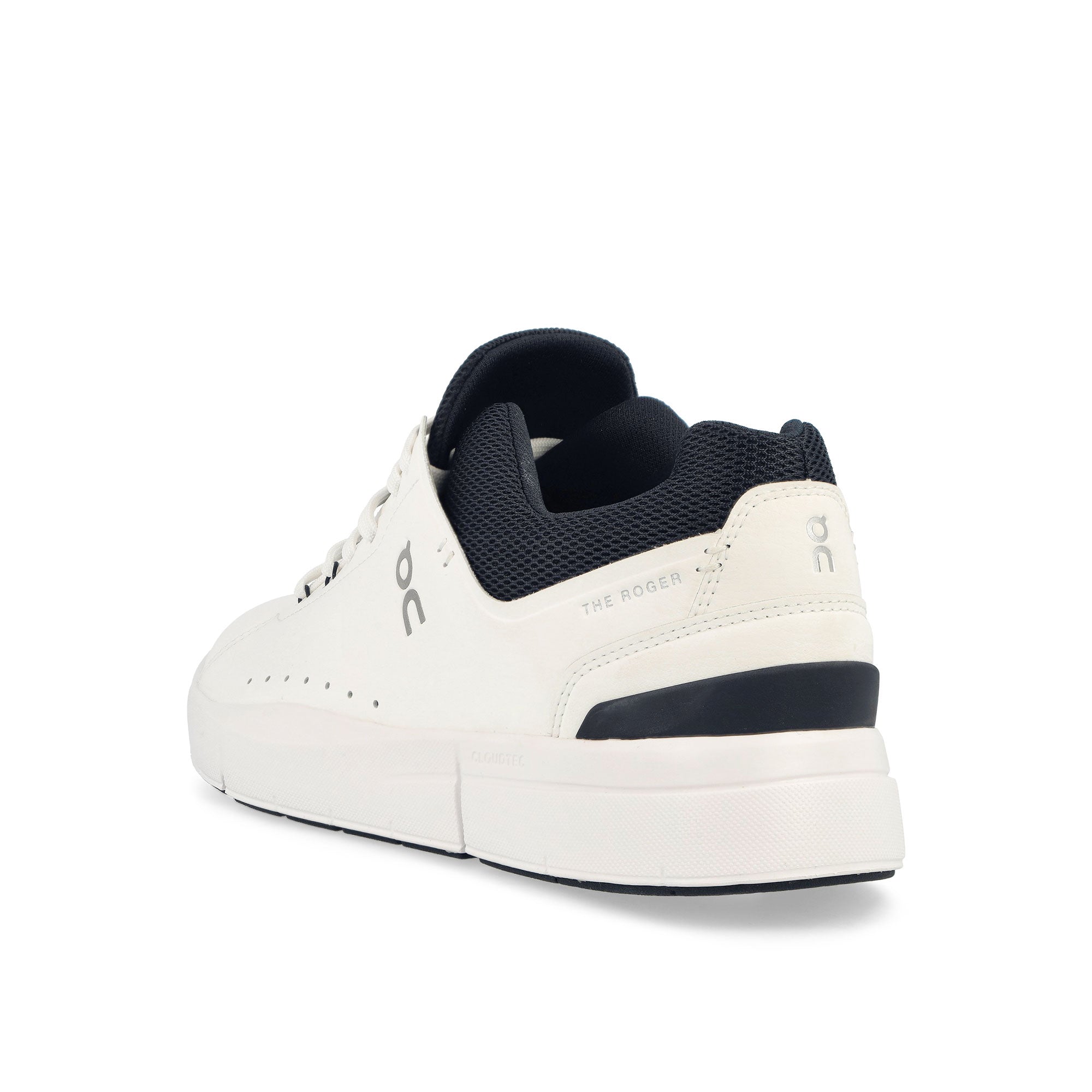 On The Roger Advantage White / Midnight Low Top Sneakers  Material | Overkill