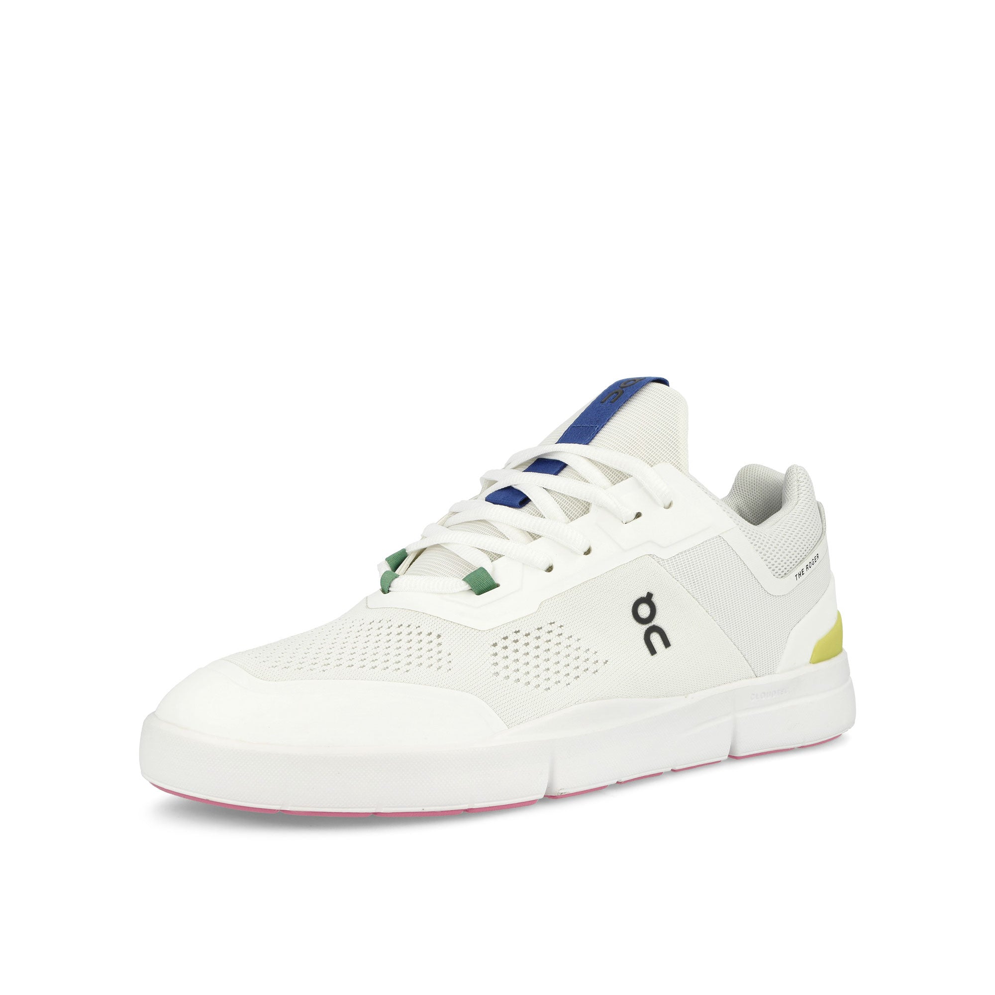 On The Roger Spin Undyed - White / Yellow Low Top Sneakers  Close Up | Overkill