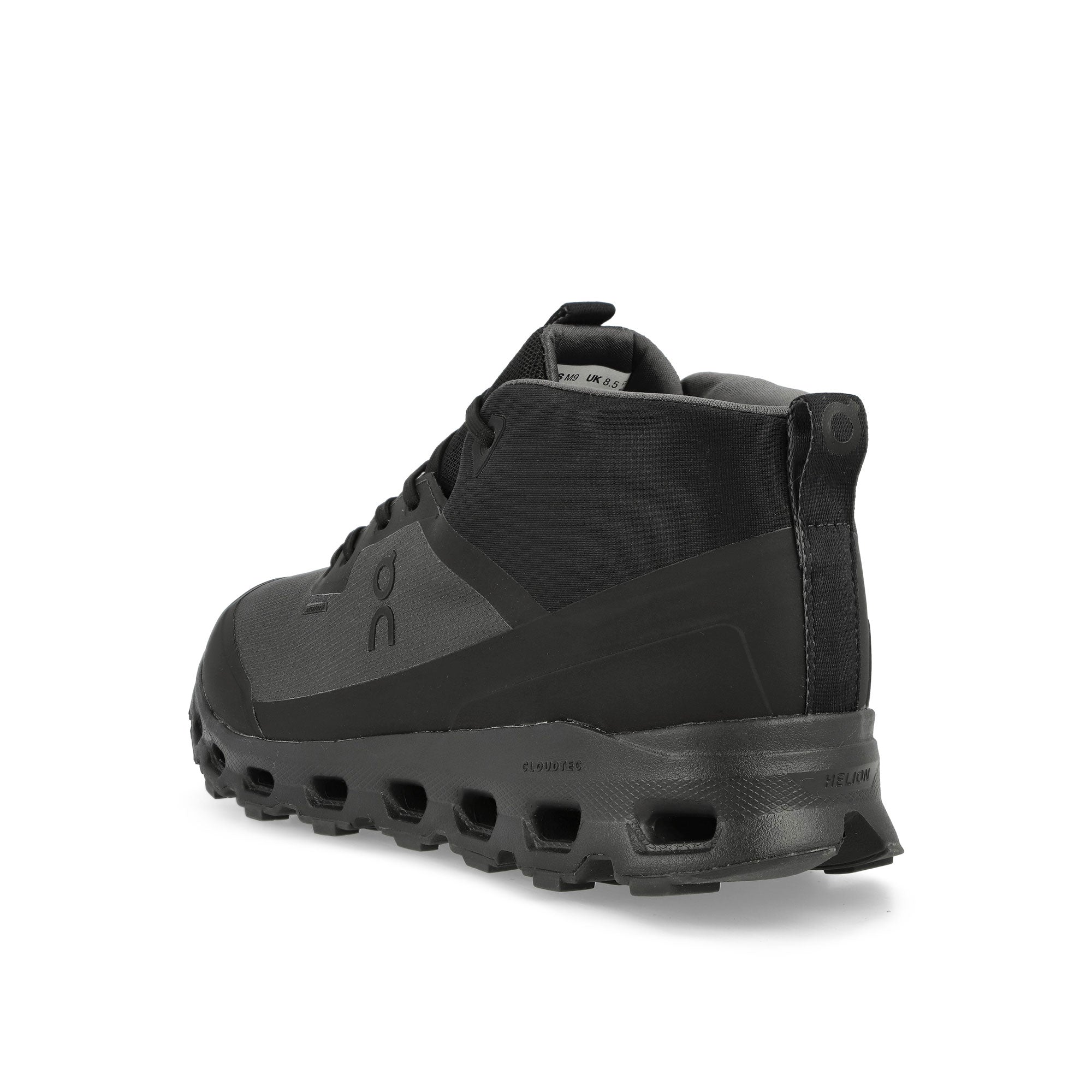 On Cloudroam Waterproof Black / Eclipse Mid Top Sneakers  Material | Overkill