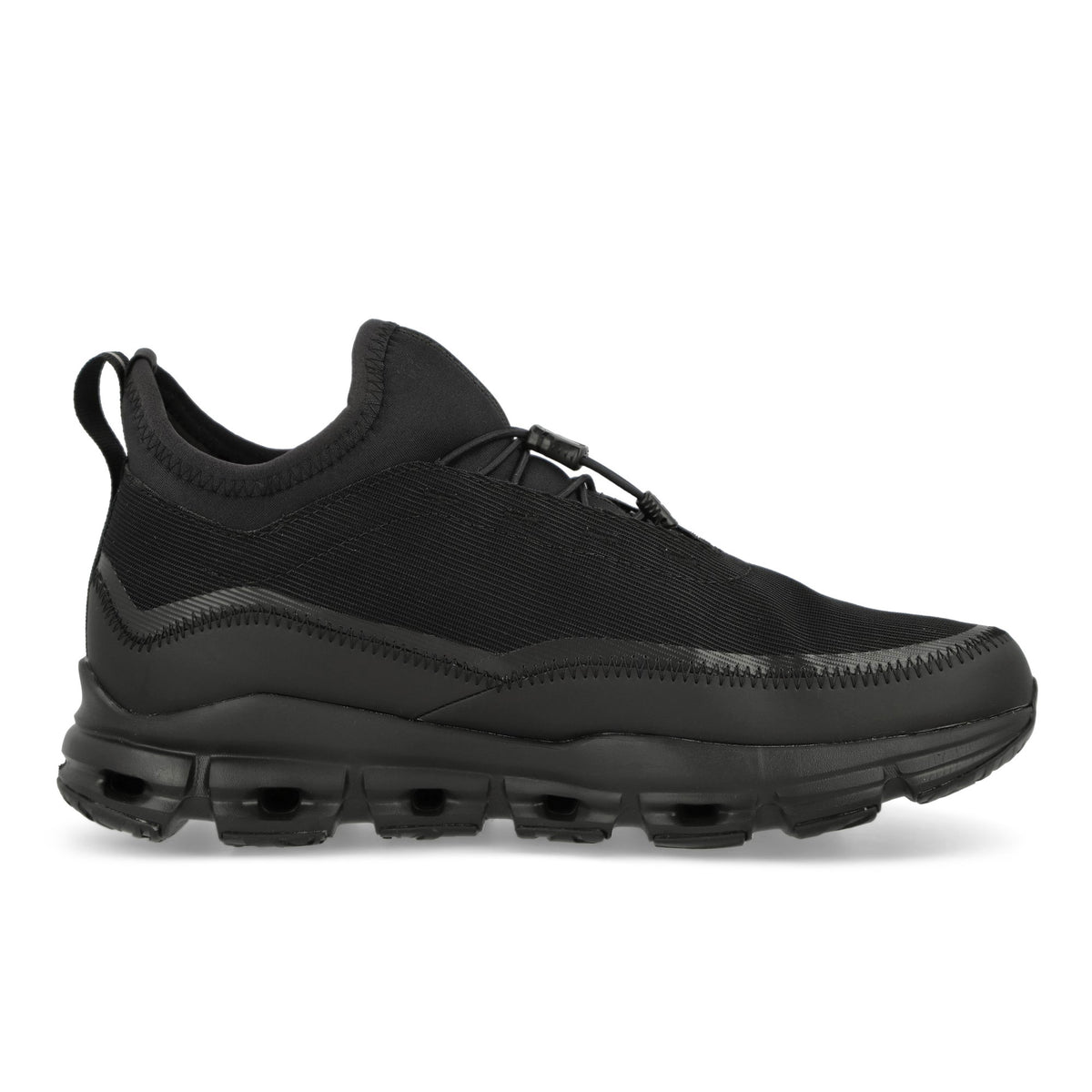On Waterproof Suma All Black Mid Top Sneakers  Silhouette | Overkill
