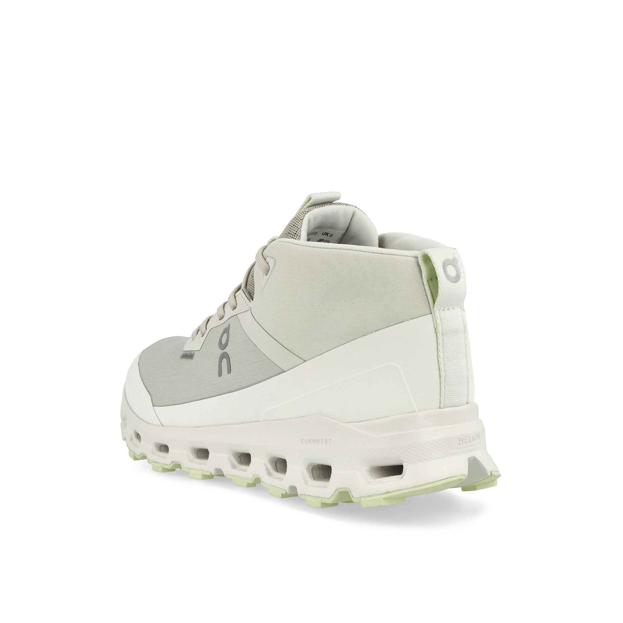 On Cloudroam Waterproof Ice / Limelight Mid Top Sneakers  Material | Overkill