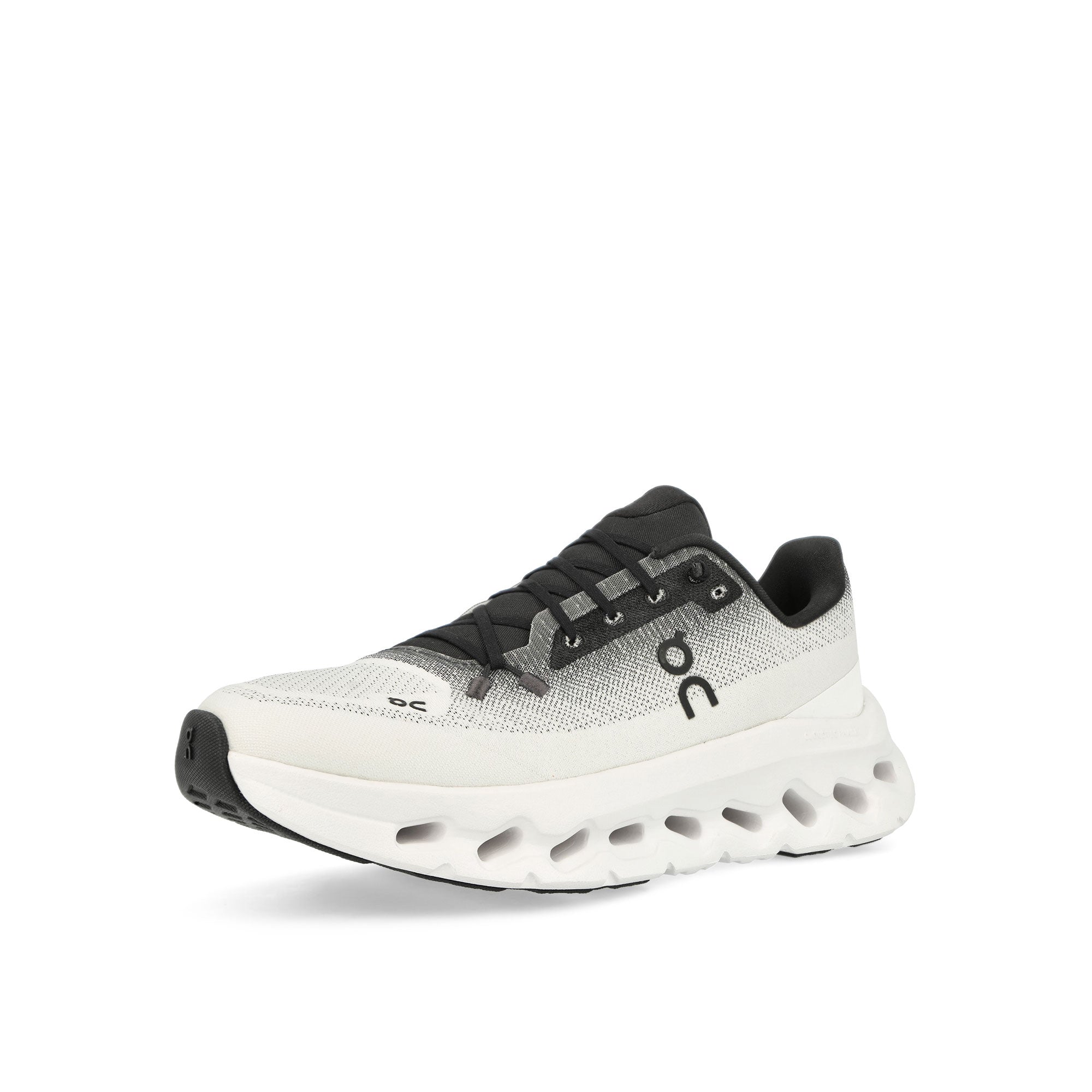 On W Cloudtilt Black / Ivory Low Top Sneakers  Close Up | Overkill