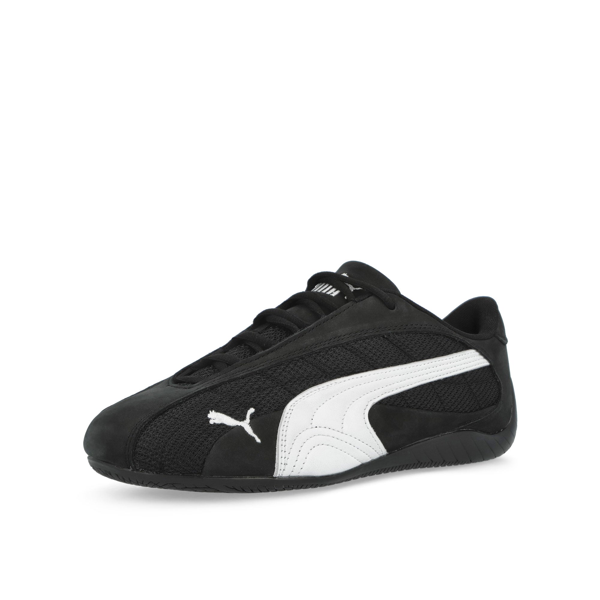 Puma Speedcat Plus Puma Black - Puma White Low Top Sneakers 402995 04 Close-up | Overkill
