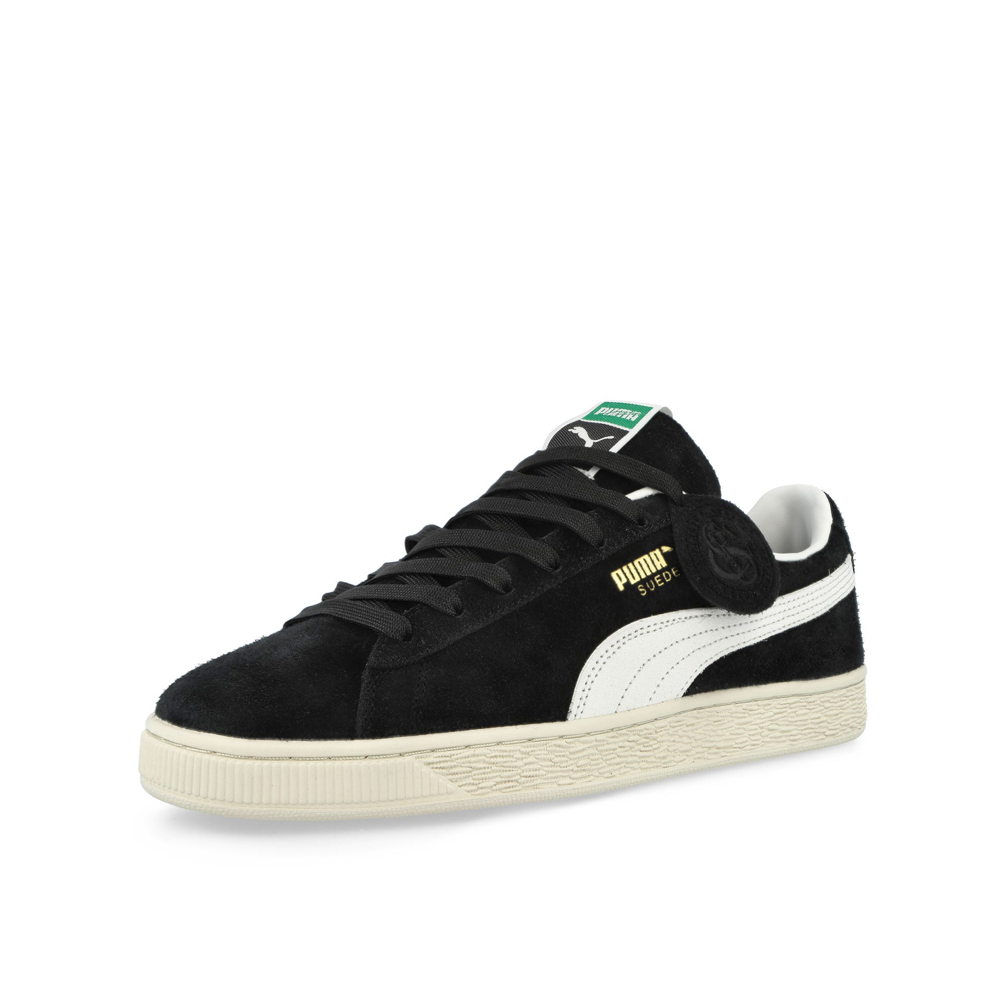 Charles F. Stead I x Puma Suede Puma Black - Puma White Low Top Sneakers 403700 01 Close-up | Overkill
