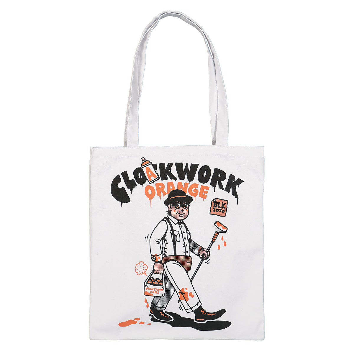 Montana Cotton Bag Cloakwork Orange By Cloakwork White Tote Bags & Shoppers 540110 | Overkill