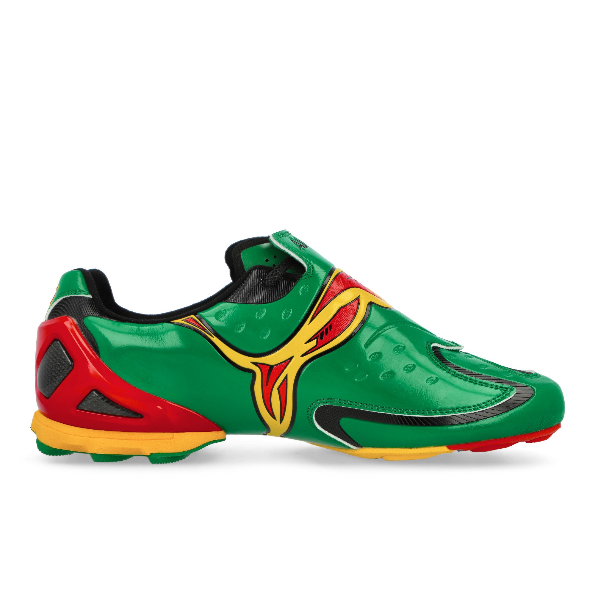 Ahluwalia x Puma V-S1 BM Archive Green - Yellow - Sizzle Low Top Sneakers 405836 01 Silhouette | Overkill
