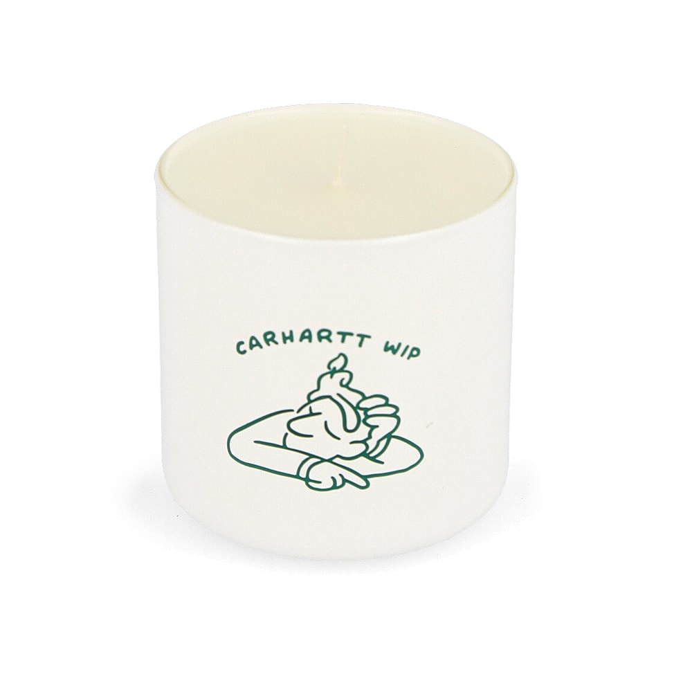 Carhartt WIP Reverse Midgas Fragrance Candle Wax White / Bottle Green Incense & Candles Detailfoto | Overkill