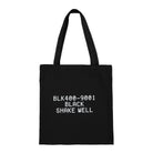 Montana Cotton Bag Donut Print 9001 Black Shoulder & Cross Body Bags 100185 | Overkill
