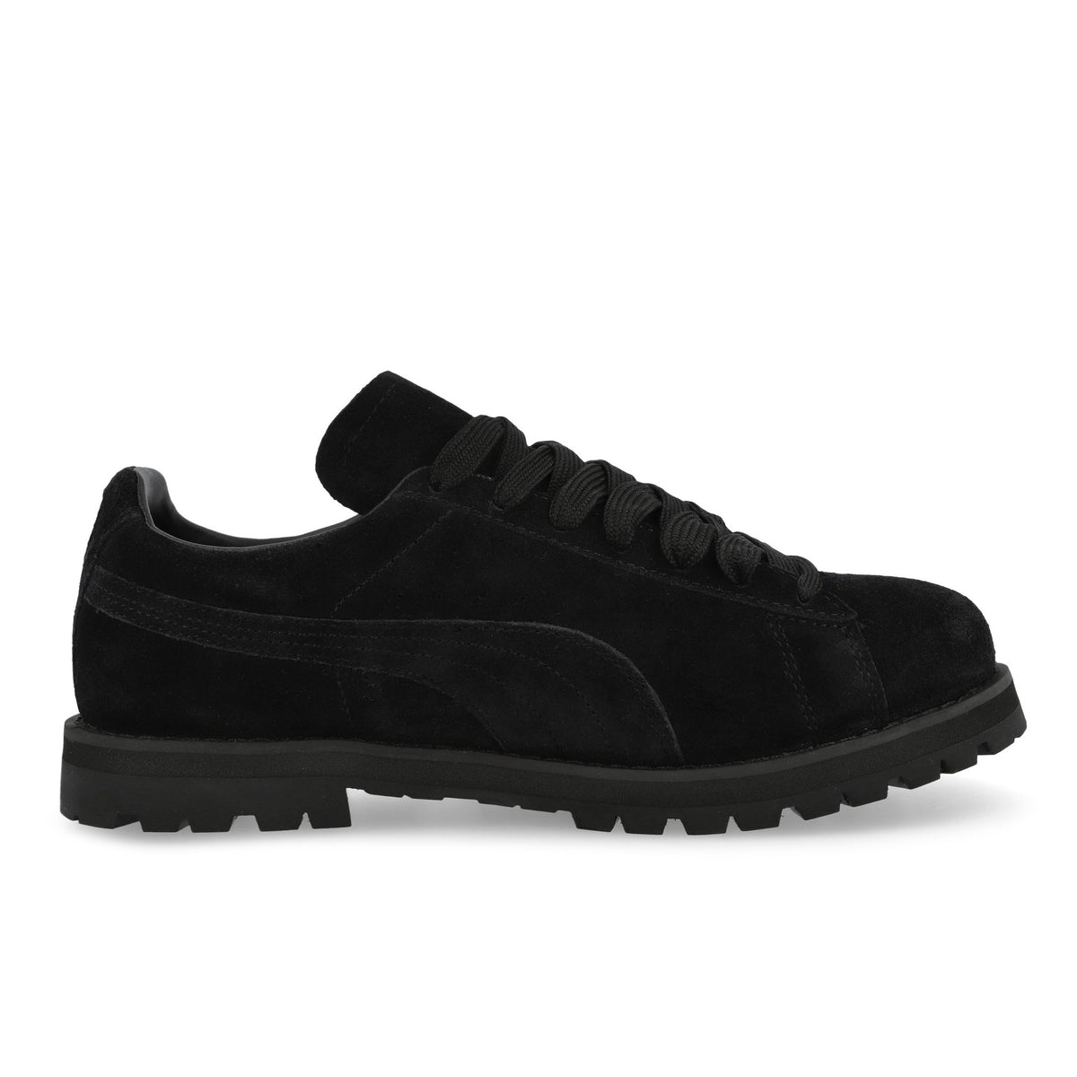 Puma Suede Vibram Puma Black Low Top Sneakers 406920 04 Silhouette | Overkill
